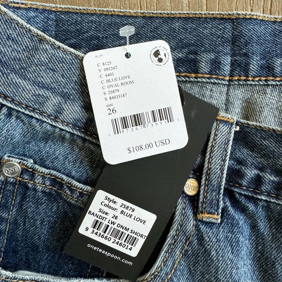 NWT One Teaspoon Bandit low waist shorts sz 26 - Picture 5 of 7